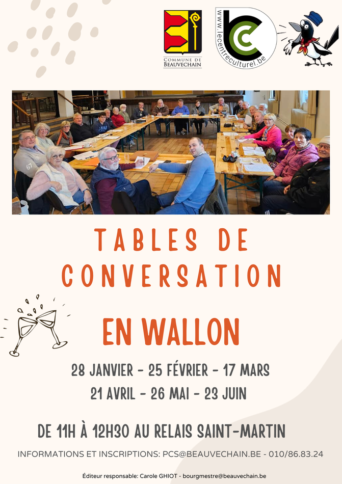 Tables de conversation en Wallon(7)
