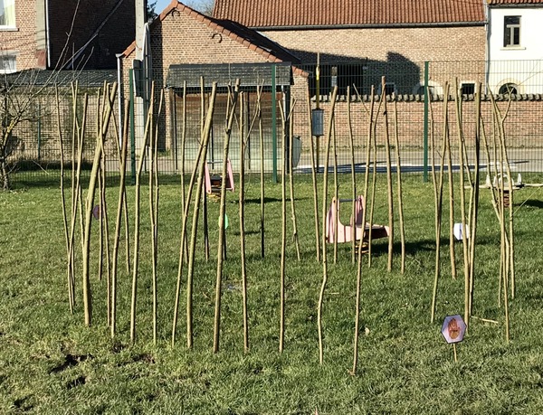 Implantation de La Bruyère, la cour arrière