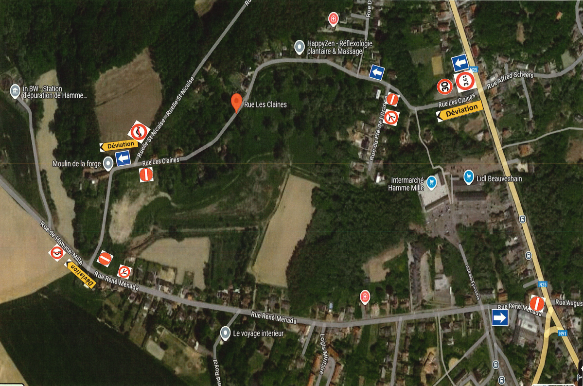 Plan déviation phase préparatoire