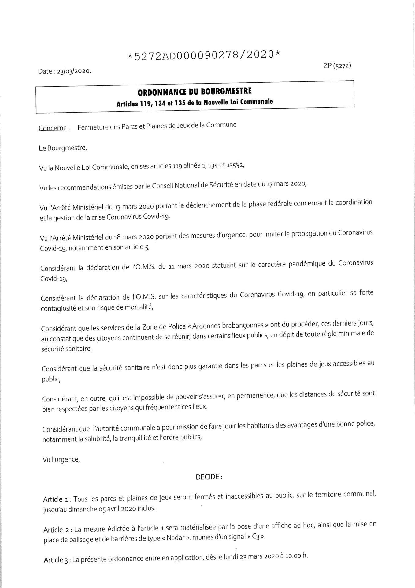 Ordonannce plaines 1